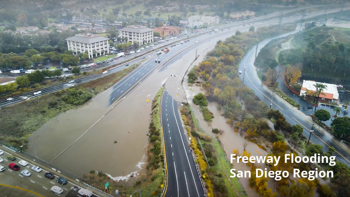 Freeway Flooding San Diego Region